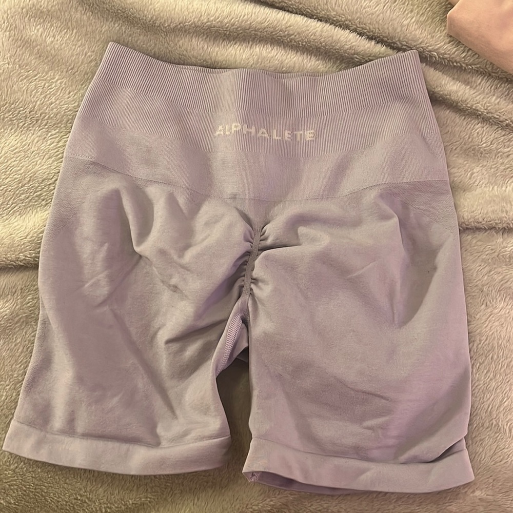 lavender alphalete shorts